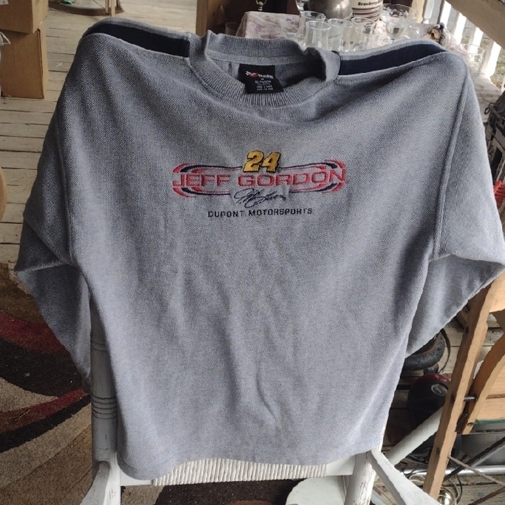 Jeff Gordon Gray Sweatshirt NWOT M